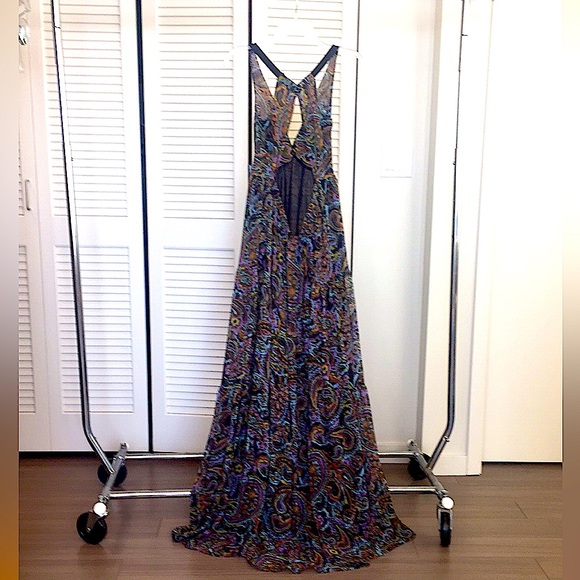 🌹Pretty, Never Worn, MODA International, Lined, Maxi Chiffon Dress, size 14 - Picture 2 of 9